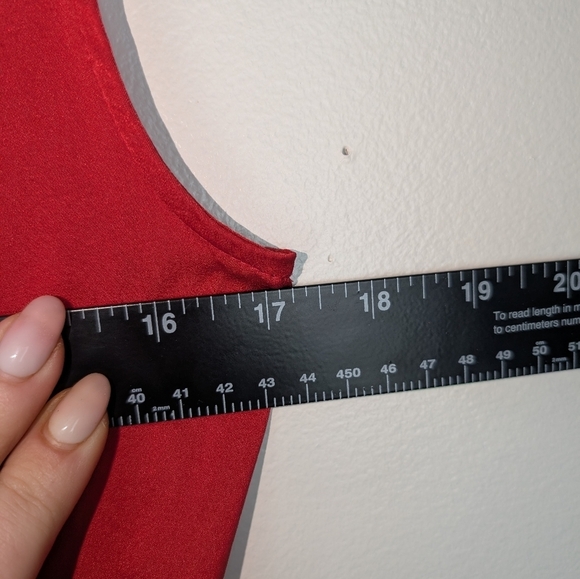 Zara Basic Red Sleeveless Midi Dress, Elastic Waist, Casual Summer Dress - Picture 7 of 7